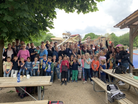 Einen ereignisreichen Tag einmal ganz ohne Handball verbrachten die HF-Minis mit ihren Eltern in Haltern. (Foto: HF)