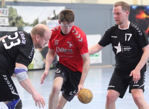 Sieben Treffer erzielte der wurfstarke Jan Malte Minnerup beim Kantersieg der HF-Herren gegen den SC Münster 08 2. (Foto: Heidrun Riese)