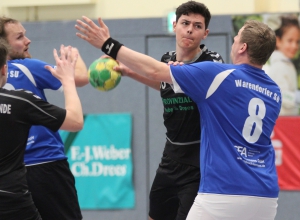 Lucas Knollmann nimmt Maß - am Sonntag wird sein Team vor allem defensiv gefordert sein. (Foto: Heidrun Riese)