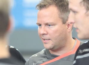 Zufrieden: 05-Trainer Andy Storkebaum. (Foto: Heidrun Riese)