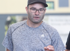 Trainer Tim Wienkamp freute sich über den großen Kampfgeist seiner Mannschaft. (Foto: Heidrun Riese)