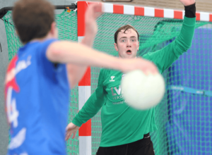 Bärenstarker Rückhalt: Clemens Lodde hielt den Kasten der HSG NRG sauber. Bild von Clemens Lodde